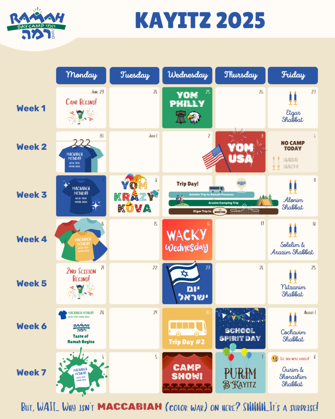 RDC Kayitz 2025 calendar 1