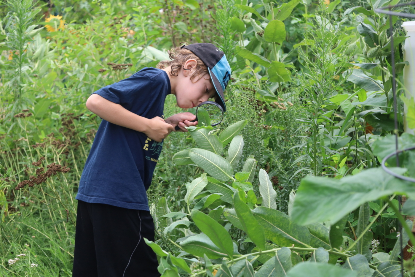 Kid in Garden